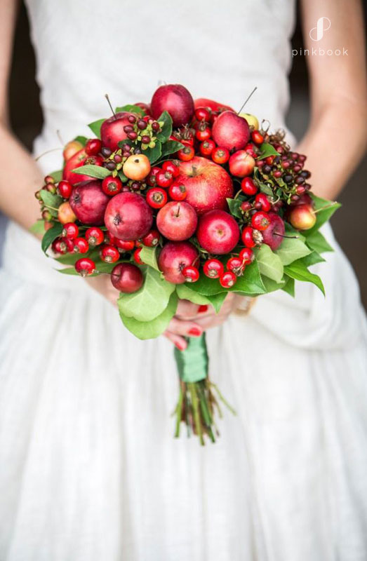 Red Fruit Bouquet with Apples and Berries